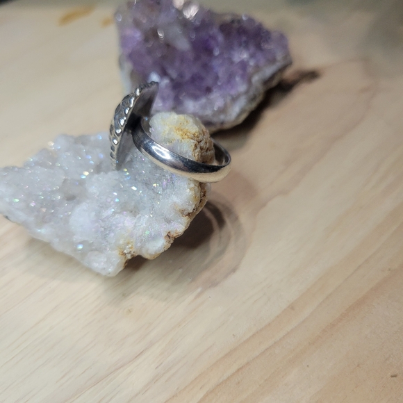 Vintage Sterling Silver Heart Ring - Picture 5 of 6